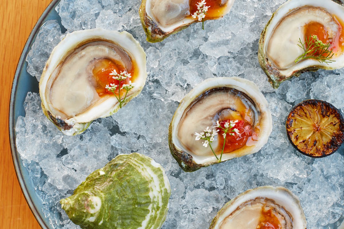 a plate of food on a table